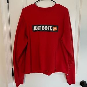 Red Nike sweatshirt